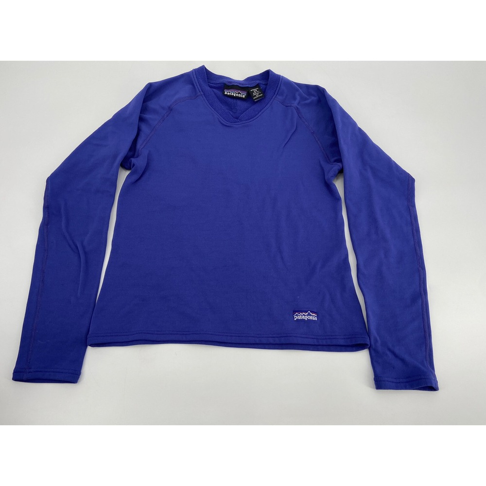 Vintage Patagonia Thermal Shirt Base Layer Purple Women's Size XS